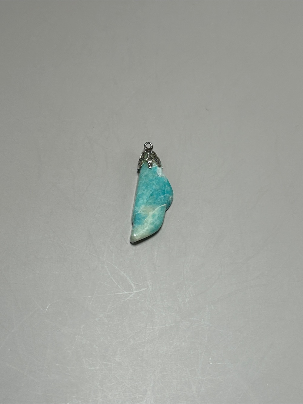 Turquoise Blue Amazonite Pendant Necklace